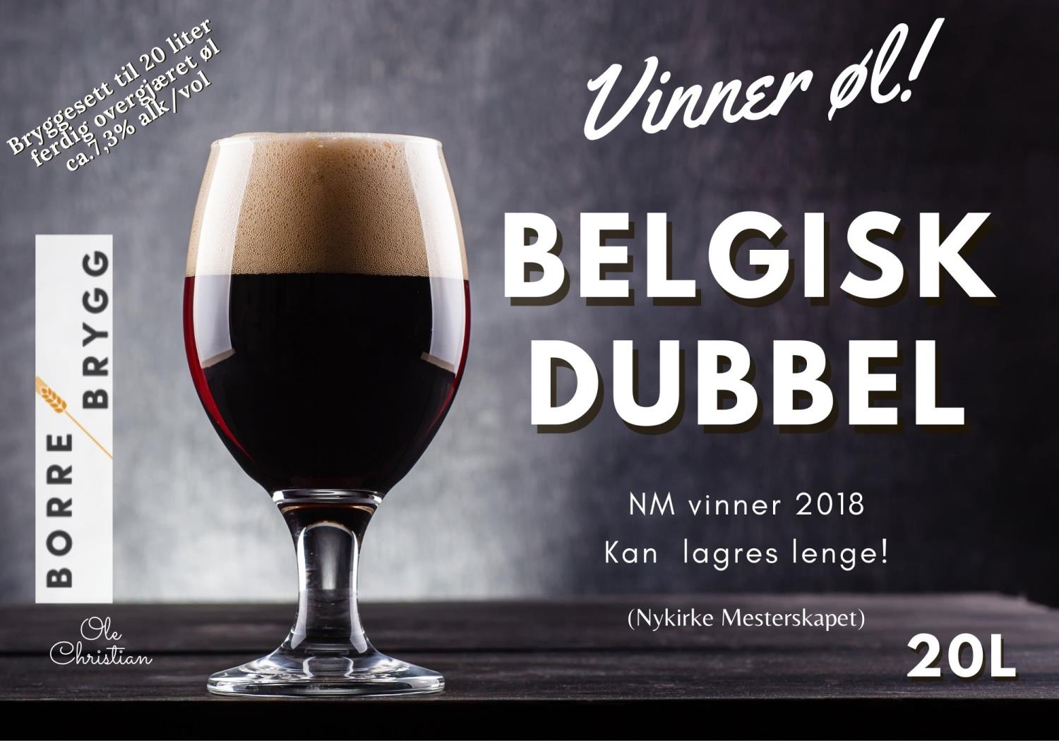 Belgisk Dubbel 20L Ølsett