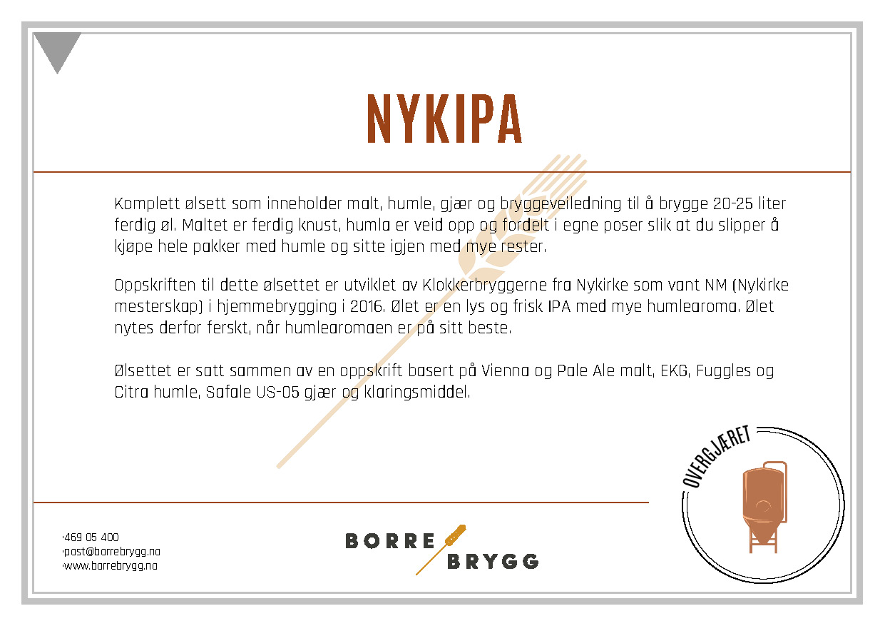 Ølsett 25l NYKIPA