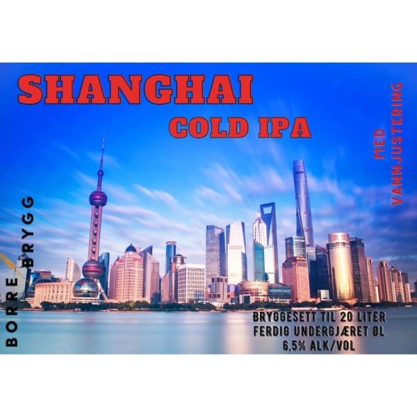 Shanghai cold IPA Ølsett 20L