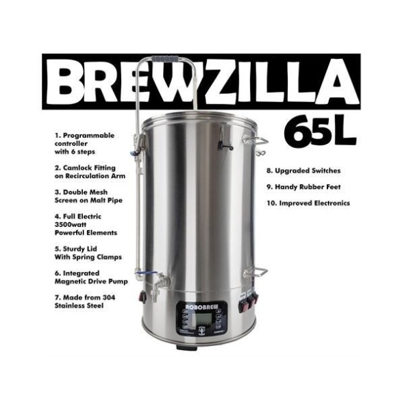 Brewzilla 65 L, gen. 3.1.1 inkl. gratis bryggesett