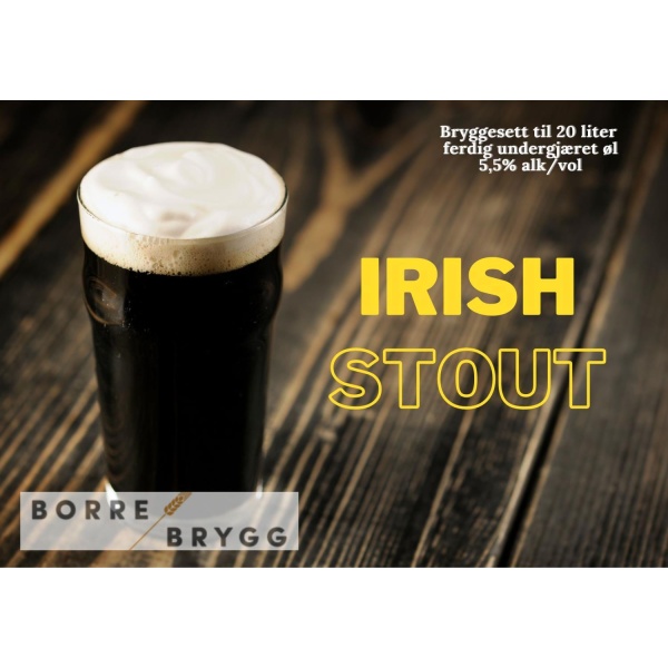 Irish Stout Ølsett 20L