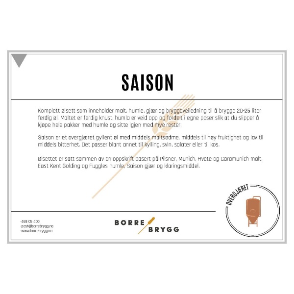 Ølsett 25l Saison