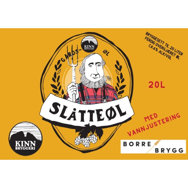 Kinn Slåtteøl 20L Ølsett