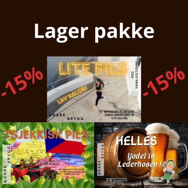 Lager pakke - 3 bryggesett