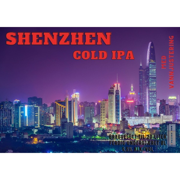 Shenzhen Cold IPA ølsett 20 L