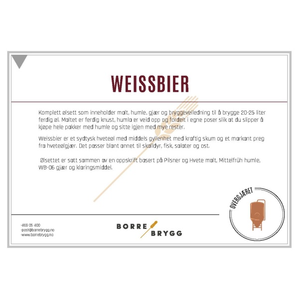 Ølsett 25l Weissbier