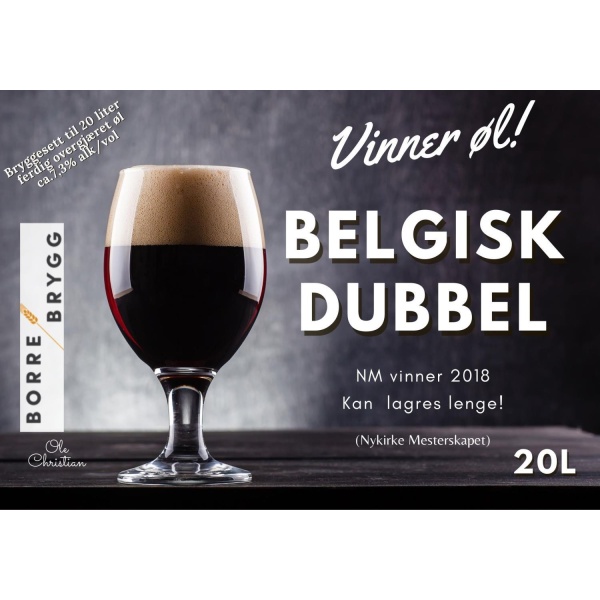 Belgisk Dubbel 20L Ølsett