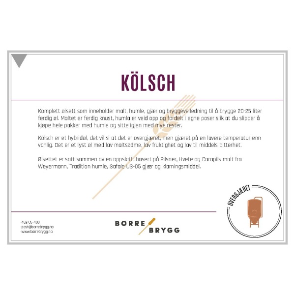 Ølsett 25l Kölsch