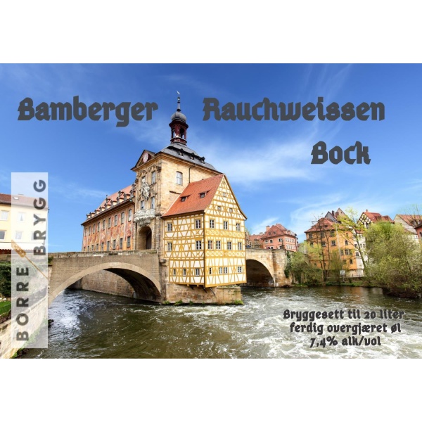 Bamberger Rauchweissen Bock Ølsett 20L