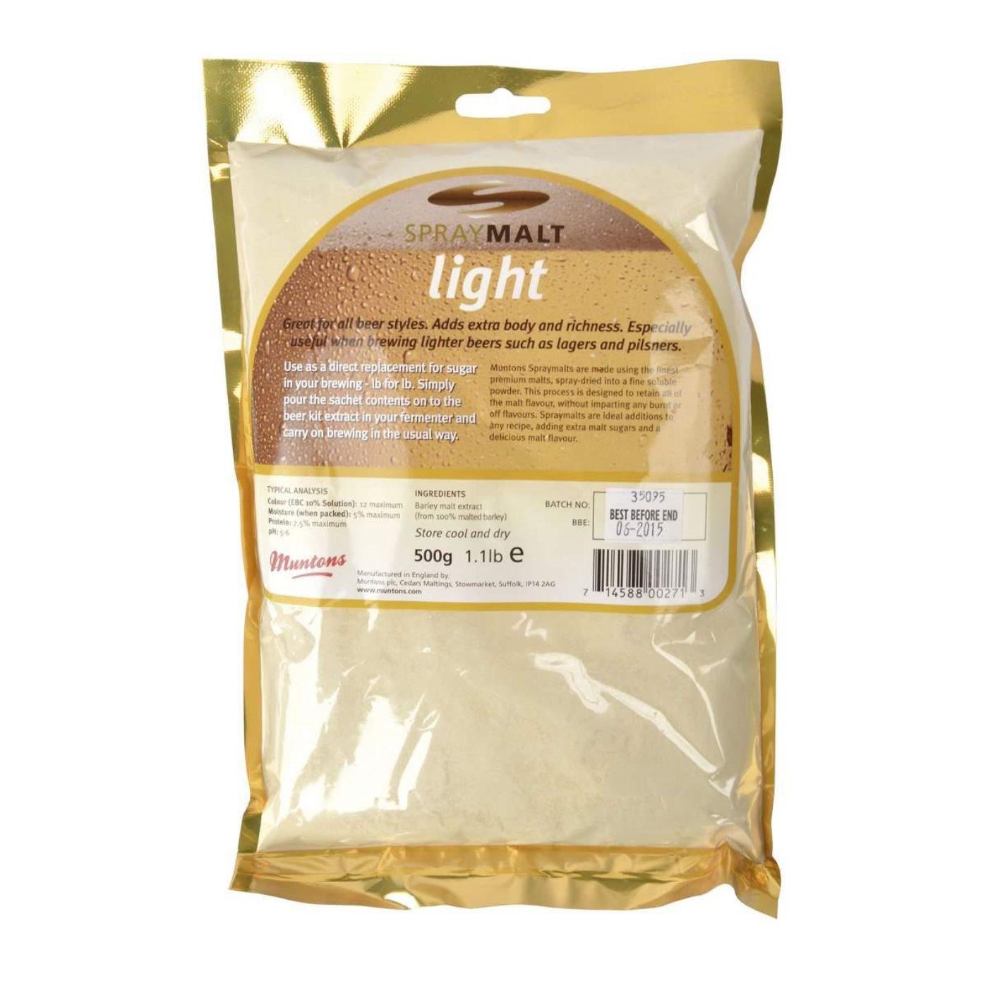 Spraymalt, lys, 0,5kg